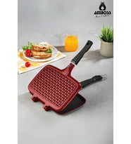 Vento Döküm Ocak Üstü Tost Makinesi – Kırmızı