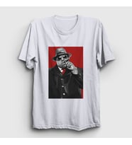 Presmono Unisex Beyaz Gangsta The Notorious BIG T-Shirt 40752tt