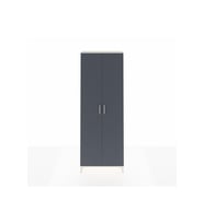 Arges Dolap 2 Raflı 2 Kapaklı Tek Askılı 88x30x243 Aytaşı-Antrasit