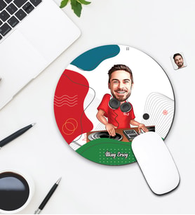 Kişiye Özel Karikatür DJ Tasarımlı Mouse Pad 081