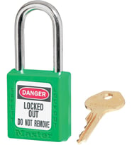 Master Lock Ml410Grn Giriş Farklı Asma Kilit, Yeşil, 1/4 “X 1-1/2"