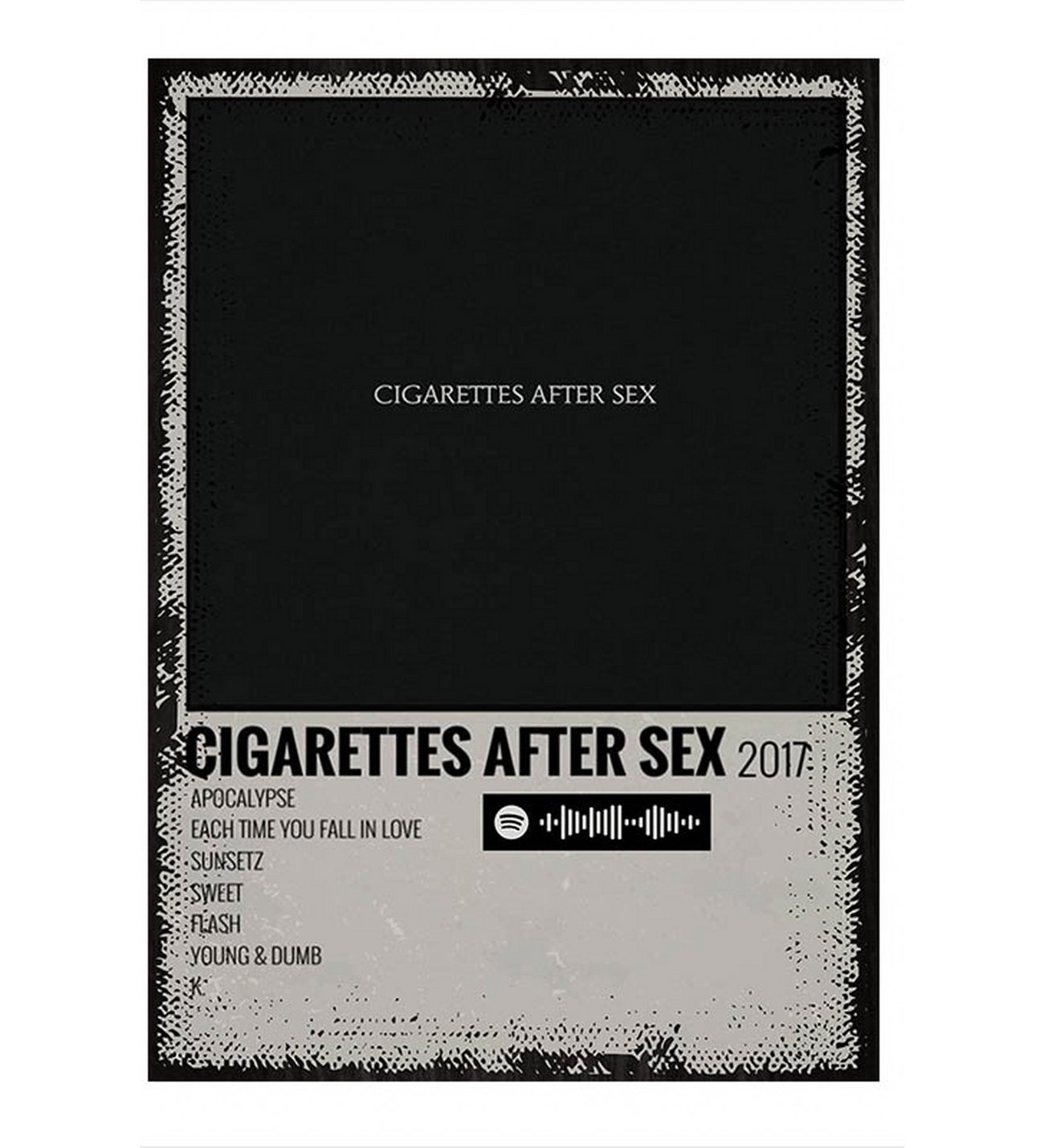 cigarettes after sex spotify ekart Cigarettes After Sex Spotify Kodlu Albüm Kapağı Tablo