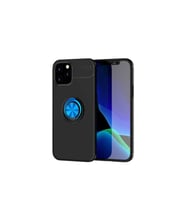 Apple iPhone 12 Pro Max Uyumlu Kılıf Zore Ravel Silikon Kapak (Siyah-Mavi)