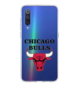 Xiaomi Mi 9 Uyumlu Kapak Chicago Bulls Tasarımlı Şeffaf Silikon Kılıf
