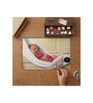 Uyuyan Bebek Tasarımı 240 parça Ahşap Puzzle Ahşap Kutuda MP00714