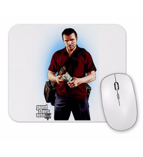 GTA V Franklin Clinton e Chop Mouse Pad