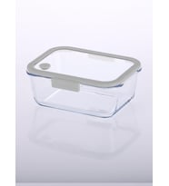 Neoflam Fika Glace Vakumlu Cam Saklama Kabı 1200 Ml Gri