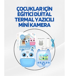 Dijital Termal Yazıcılı Mini Kamera – HD Video & Anında Fotoğraf Çıktısı