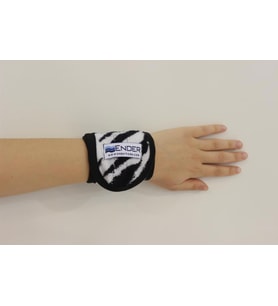 Ender Home Bilek Bandı Baskılı Havlu Sporcu Bilekliği Kol Bandı Ter Bandı Tek Ebat-Zebra Ba