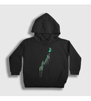 Presmono Unisex Çocuk Siyah To The Moon Bitcoin Kapüşonlu Sweatshirt 264477tt