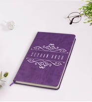 BK Gift Kişiye Özel İsimli Mor Termo Deri Defter Model 9