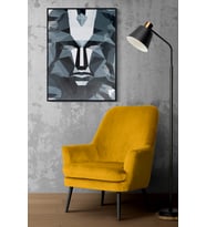 Çerçeveli Tablo Dekorasyon  Squid Game Pano Sticker Ev Dekoru Tekli Çerçeve (Siyah)