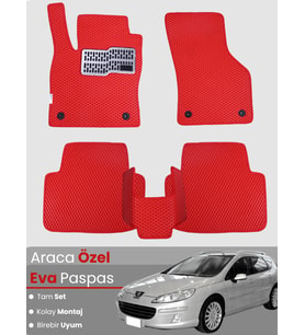 PEUGEOT 407 STATİON WAGON (2004-2010) Uyumlu EVA Paspas Tam Set–Araca Özel,Oto Paspas