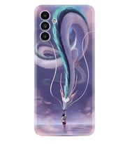 Samsung A23 A31 A32 A50 A51 A52 A53 A70 Kılıf Desenli Silikon Kız ve Ejderha 1742