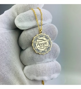 925 Ayar Gümüş Anne Temalı Kolye