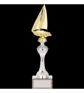 ODAK KUPA - Figürlü Kupalar - Yelken Figürlü Kupalar FG-030 B - 38 cm