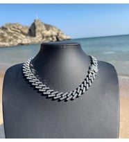 prong taşlı chain kolye