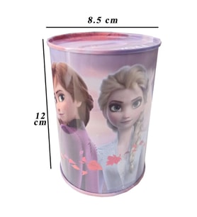 Frozen Metal Kumbara Orta Boy Orjinal Lisanslı 1 Adet Karlar Ülkesi Kumbara Teneke Elsa (Çok Renkli)