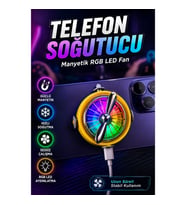 Manyetik RGB LED Telefon Soğutucu Fan