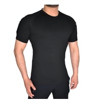 Siyah Renkli Taktik Kısa Kollu Tişört, 2 Cepli Taktik T-Shirt