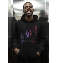 Eren Yeager Attack On Titan Baskılı Unisex Oversize Anime Karakter Hoodie