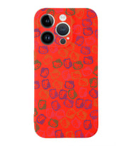 Apple iPhone 14 Pro Uyumlu Lansman Kılıf Hello Kitty Tasarımlı İçi Kadife Kapak-Kırmızı (Şeffaf)