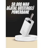 Hızlı Taşınabilir 50.000 Mah Powerbank Led Ekran Android ve İOS Uyumlu