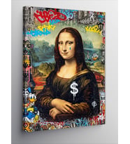 Kanvas Tablo Dolar Mona Lisa