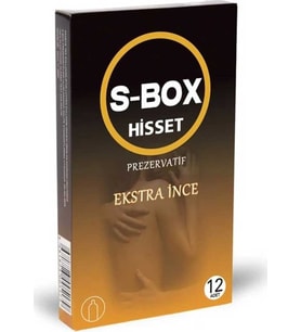 S-Box Ekstra Ince Prezervatif 12'li
