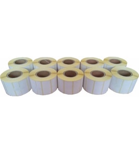 Kirtasiyejet Etiket Termal Etiket 70 x 100 mm 50,000 Adet Termal Barkod Etiketi 500 Sarımlı 100 Rulo