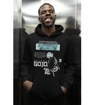 Tasarım Gojo Satoru Baskılı Unisex Oversize Anime Karakter Hoodie