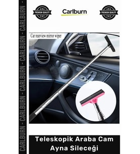 Özel Üretim Uzayabilen Dikiz Aynası Temizleme Aparatı Pratik Teleskopik Araba Cam Ayna Sileceği