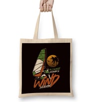 Wind Season Windsurfing Windsurfer Sunset Ocean Wave Surfing Bez Çanta Uzun Saplı