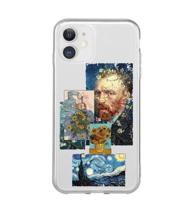 Iphone 11 Uyumlu Van Gogh ve Sanatsal Tablolar Tasarımlı Şeffaf Telefon Kılıfı