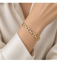 STİL İNCİSİ/XUPING JEWELRY KARE DÜĞME ZİRKON TAŞLI BİLEKLİK