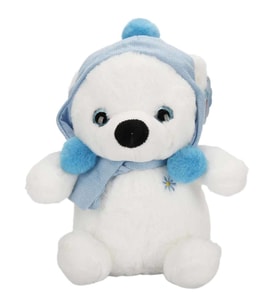 Nessiworld Şapkalı ve Atkılı Peluş Kutup Ayısı 30 cm S00004773