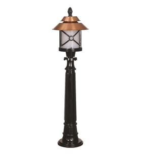 AVONNI BSU-68049-BKR-BOP Kahverengi/Siyah Boyalı Dış Mekan Aydınlatma E27 Aluminyum Polikarbon Cam 30cm