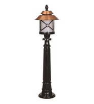 AVONNI BSU-68049-BKR-BOP Kahverengi/Siyah Boyalı Dış Mekan Aydınlatma E27 Aluminyum Polikarbon Cam 30cm