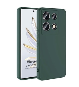 Microsonic Infinix Note 30 VIP Kılıf Groovy Soft Koyu Yeşil (Koyu Yeşil)