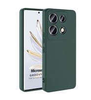 Microsonic Infinix Note 30 VIP Kılıf Groovy Soft Koyu Yeşil (Koyu Yeşil)