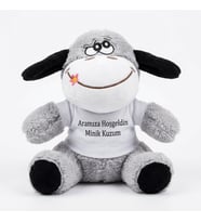 Aramıza Hoş Geldin Minik Kuzum Yazılı Peluş Eşek