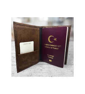 PASAPORT CÜZDANI PASAPORTLUK & PASAPORT KILIFI PASAPORT KABI VEGAN DERİ