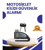 Taşınabilir Alarm Disk Kilidi Motosiklet Scooter Bisiklet Güvenlik