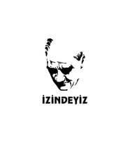 Atam İzindeyiz Sticker Oto Motor Laptop Duvar Folyo Sticker 40x56 cm