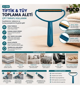 2İN1 BAŞLI PLASTİK SAPLI METAL TİFTİK TÜY TOPLAMA PLS.KAŞIYICI APARAT PET SHOP (5680)