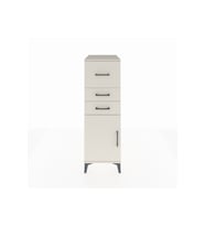 Kronos Dolap Tek Raflı 3 Çekmeceli Tek Kapaklı 44x59x134 Aytaşı-Aytaşı