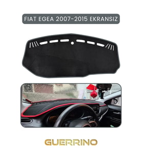 FIAT Egea 2007-2021 Modellerine Uygun EKRANSIZ TORPİDO KORUMA HALISI GRİ KENAR