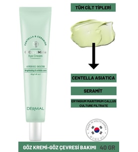 Dermal CICA x Mide Centella Asiatica ve Seramid Özlü Eye Cream Göz Çevresi Kremi 40GR