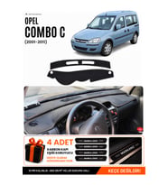 OPEL COMBO C (2001-2011) Uyumlu Torpido Örtüsü Torpido Kılıfı - Siyah