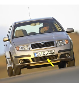 Skoda Fabia MK1 2005-2008 Ön Tampon Orta Izgarası 6Y0853677D